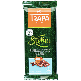 Шоколад Trapa Stevia молочный, 75г