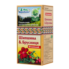 Чай Шипшина і Брусниця, Верховинка, 40г (20ф/п*2г)