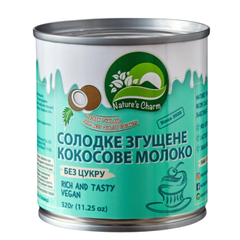 Кокосове молоко згущене без цукру Nature's Charm, 320г