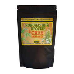 Протеїн шоколадний конопляно-амарантовий з керобом Amarant-bio, 250г
