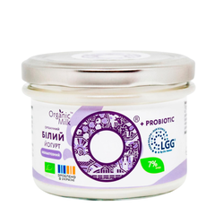 Йогурт органічний безлактозний 7% с/б Organic Milk, 200г