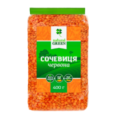 Сочевиця червона, 400г Natural Green