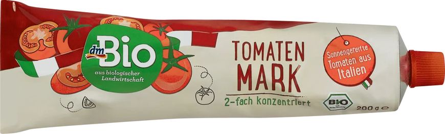 Органическая паста томатно Tomaten Mark, 200г